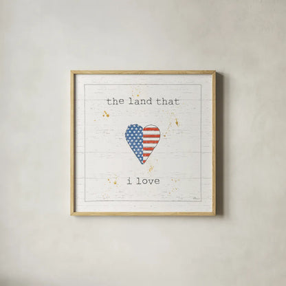 USA Cuties III Shiplap by Pela Studio. Shown in a natural wood glass frame for a timeless modern aesthetic. Available as an archival giclee rolled canvas, fine art paper, or poster print. SKU 38807a.