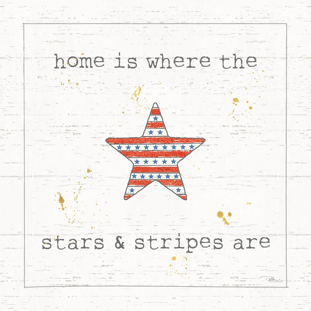 USA Cuties IV Shiplap by Pela Studio. SKU 38808a. Archival Giclee Fine art print for wall decor.