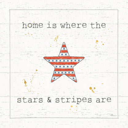USA Cuties IV Shiplap by Pela Studio. SKU 38808a. Archival Giclee Fine art print for wall decor.