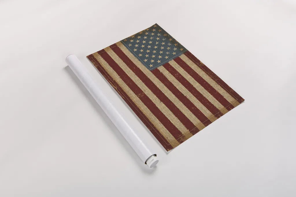 USA Strong by Pela Studio. shown as a rolled paper print. Available as archival giclee rolled canvas, fine art paper, or poster print. SKU 12929i.