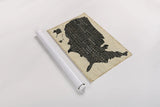 USA V by Pela Studio. shown as a rolled paper print. Available as archival giclee rolled canvas, fine art paper, or poster print. SKU 7844i.