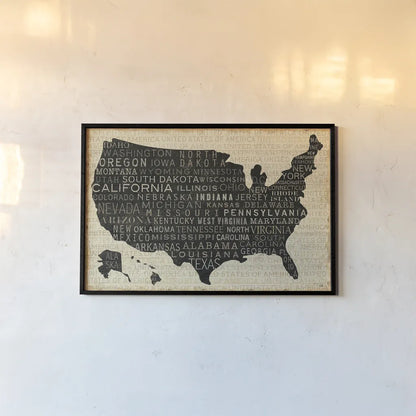 USA V by Pela Studio. shown as a paper print in a black flame. Available as a archival giclee rolled canvas, fine art paper, or poster print. SKU 7844i.