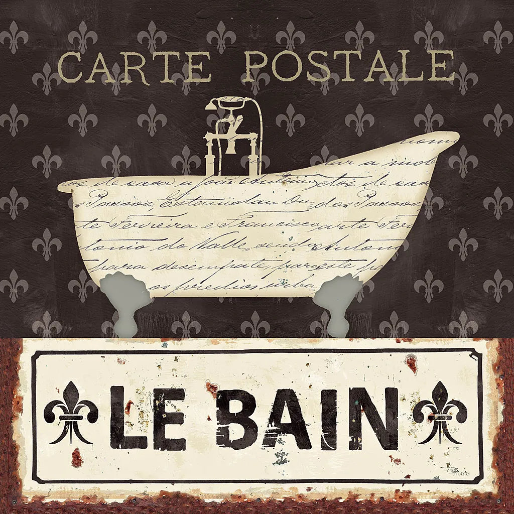 Vintage Bath VI by Pela Studio. SKU 13513a. Archival Giclee Fine art print for wall decor.