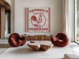 Vintage Farmhouse II by Pela Studio. Shown as extra-large giant wall art in a modern living room. Available as an archival giclee rolled canvas, fine art paper, or poster print. SKU 57419a.