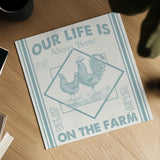 Vintage Farmhouse III by Pela Studio. Shown as a detailed flat fine art print, highlighting archival giclee quality. Available as an archival giclee rolled canvas, fine art paper, or poster print. SKU 57420a.