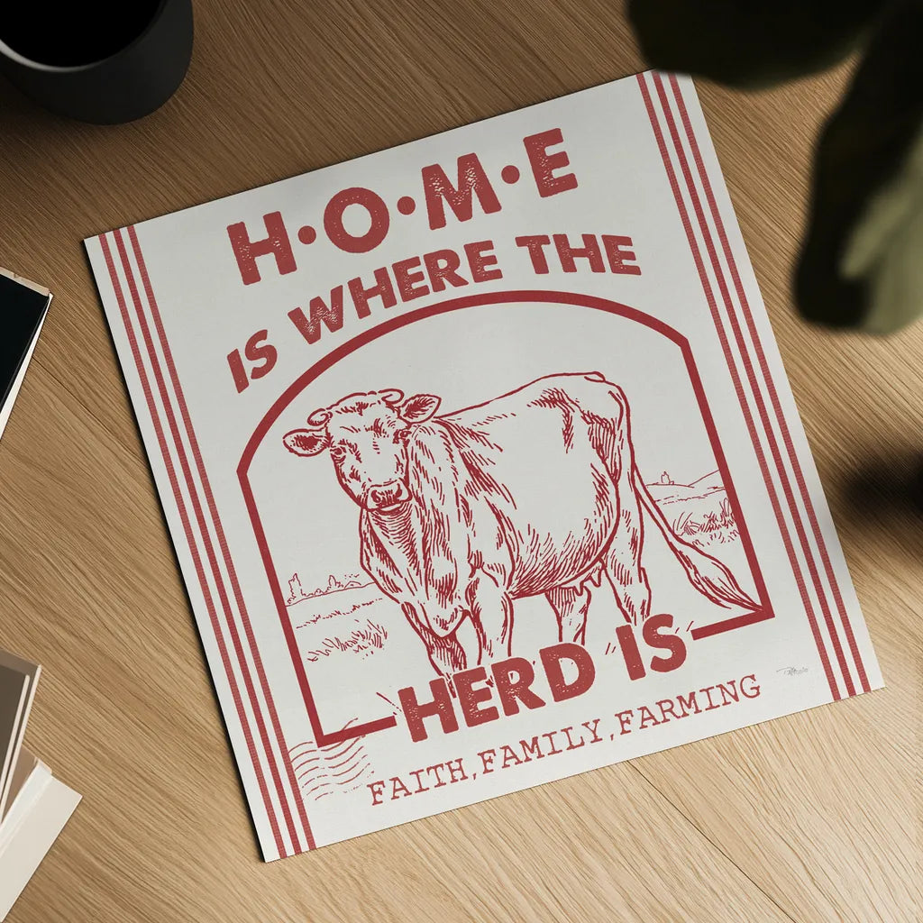 Vintage Farmhouse IV by Pela Studio. Shown as a detailed flat fine art print, highlighting archival giclee quality. Available as an archival giclee rolled canvas, fine art paper, or poster print. SKU 57421a.