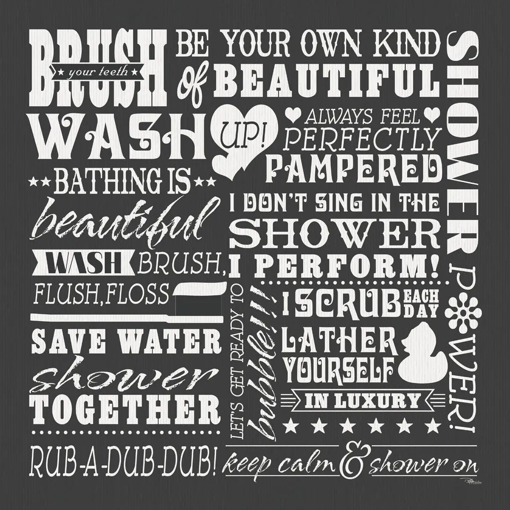 Wash Up V BW by Pela Studio. SKU 57501a. Archival Giclee Fine art print for wall decor.