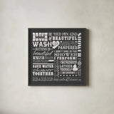 Wash Up V BW by Pela Studio. Shown in a sleek black glass frame for a contemporary gallery look. Available as an archival giclee rolled canvas, fine art paper, or poster print. SKU 57501a.
