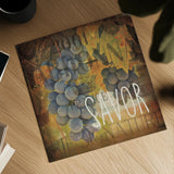 Wine Collage IV by Pela Studio. Shown as a detailed flat fine art print, highlighting archival giclee quality. Available as an archival giclee rolled canvas, fine art paper, or poster print. SKU 20501a.