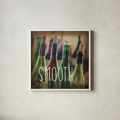 Wine Collage V by Pela Studio. Shown in a crisp white glass frame for a clean and minimalist style. Available as an archival giclee rolled canvas, fine art paper, or poster print. SKU 20502a.