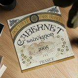 Wine Labels I by Pela Studio. Shown as a detailed flat fine art print, highlighting archival giclee quality. Available as an archival giclee rolled canvas, fine art paper, or poster print. SKU 12859a.