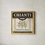Wine Labels III by Pela Studio. Shown in a natural wood glass frame for a timeless modern aesthetic. Available as an archival giclee rolled canvas, fine art paper, or poster print. SKU 12861a.