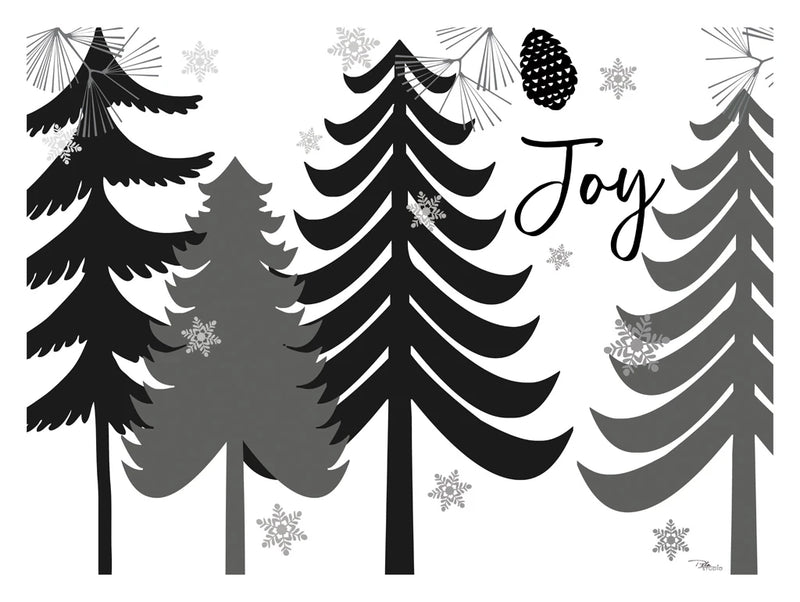 Woodland Christmas VII Black by Pela Studio