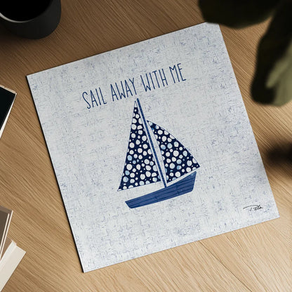 Sunday on the Coast IV by Pela. Shown as a detailed flat fine art print, highlighting archival giclee quality. Available as an archival giclee rolled canvas, fine art paper, or poster print. SKU 26522a.