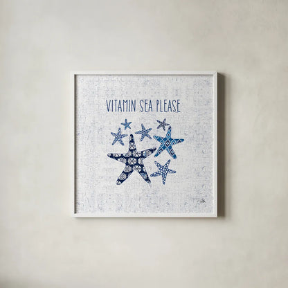 Sunday on the Coast VI by Pela. Shown in a crisp white glass frame for a clean and minimalist style. Available as an archival giclee rolled canvas, fine art paper, or poster print. SKU 26524a.