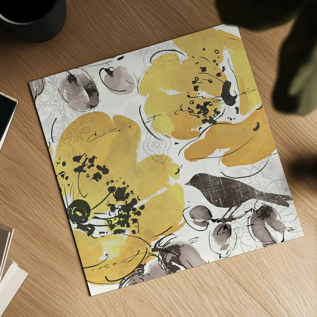 Watercolorful II by Pela. Shown as a detailed flat fine art print, highlighting archival giclee quality. Available as an archival giclee rolled canvas, fine art paper, or poster print. SKU 22008a.