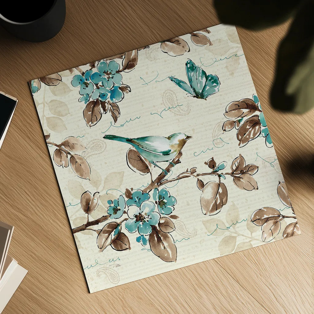 Wing Prints III by Pela. Shown as a detailed flat fine art print, highlighting archival giclee quality. Available as an archival giclee rolled canvas, fine art paper, or poster print. SKU 12819a.