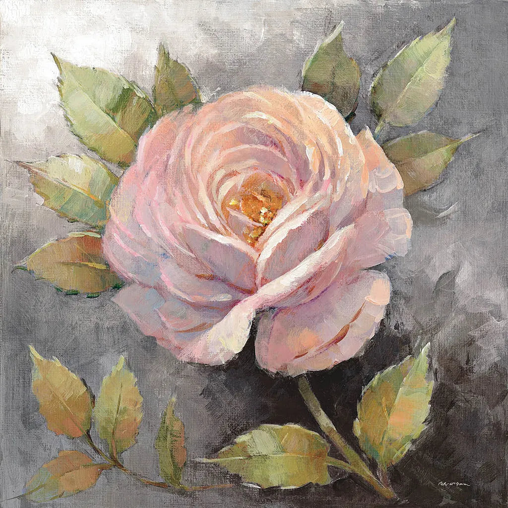 Roses on Gray IV Crop by Peter McGowan. SKU 27978a. Archival Giclee Fine art print for wall decor.