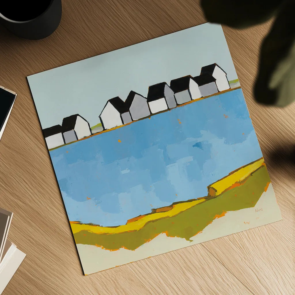 A Summer's Day by Phyllis Adams. Shown as a detailed flat fine art print, highlighting archival giclee quality. Available as an archival giclee rolled canvas, fine art paper, or poster print. SKU 45895a.