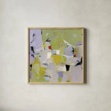 And All That Jazz by Phyllis Adams. Shown in a natural wood glass frame for a timeless modern aesthetic. Available as an archival giclee rolled canvas, fine art paper, or poster print. SKU 37287a.