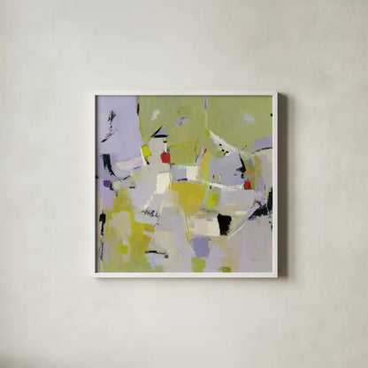 And All That Jazz by Phyllis Adams. Shown in a crisp white glass frame for a clean and minimalist style. Available as an archival giclee rolled canvas, fine art paper, or poster print. SKU 37287a.