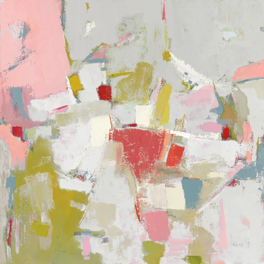 And All That Jazz Pink by Phyllis Adams. SKU 48176a. Archival Giclee Fine art print for wall decor.