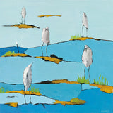 Beach Bums by Phyllis Adams. SKU 27237a. Archival Giclee Fine art print for wall decor.