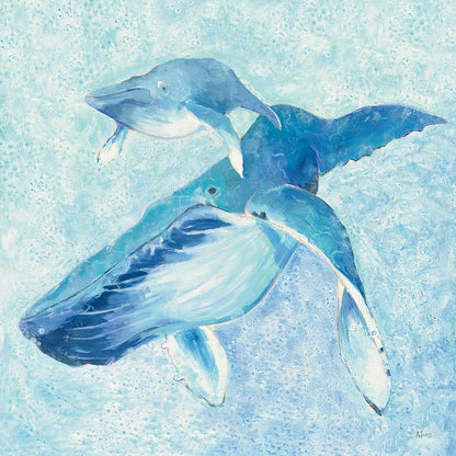 Blue Mama v2 by Phyllis Adams. SKU 27639a. Archival Giclee Fine art print for wall decor.