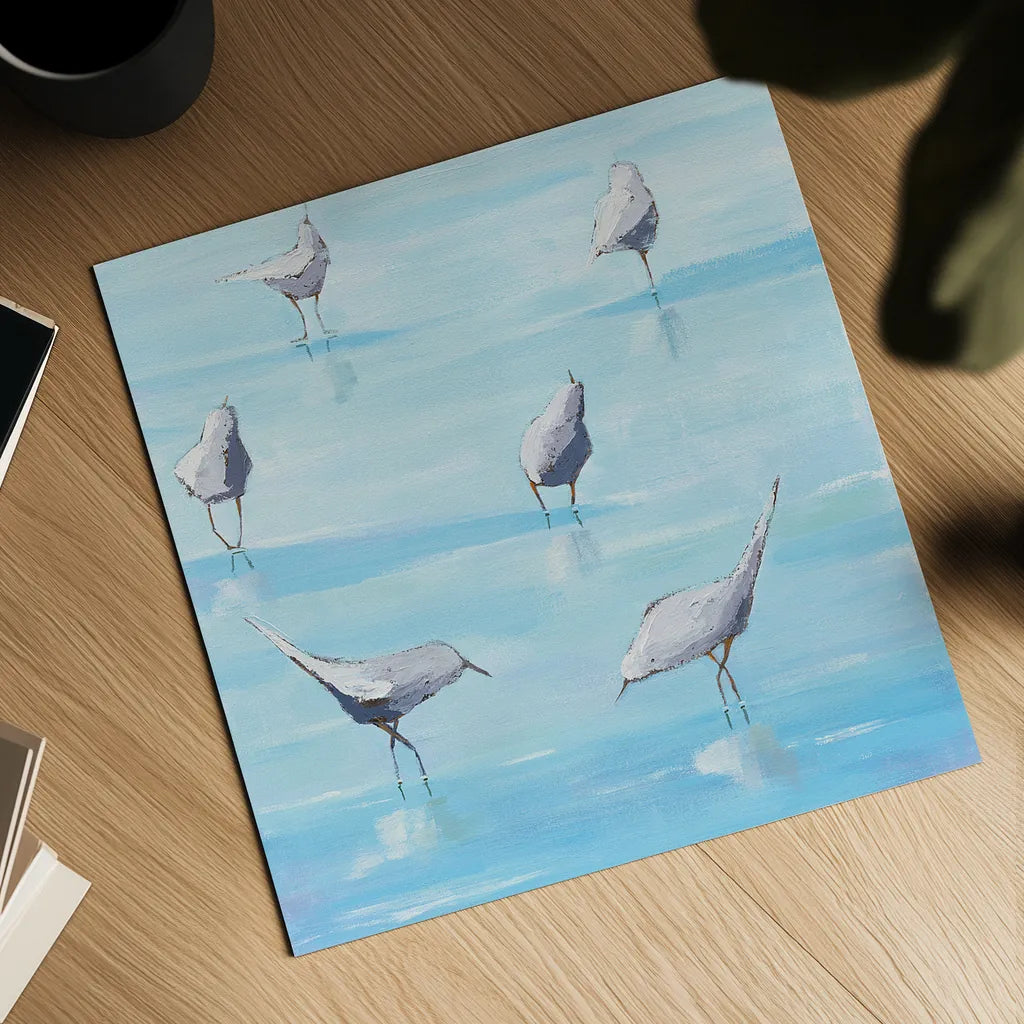 By the Waters Edge by Phyllis Adams. Shown as a detailed flat fine art print, highlighting archival giclee quality. Available as an archival giclee rolled canvas, fine art paper, or poster print. SKU 27236a.