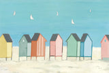 Cabanas I Pastel by Phyllis Adams. SKU 37704i. Archival Giclee Fine art print for wall decor.