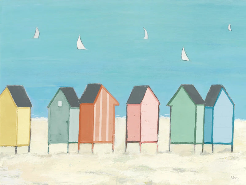 Cabanas I Pastel Crop by Phyllis Adams