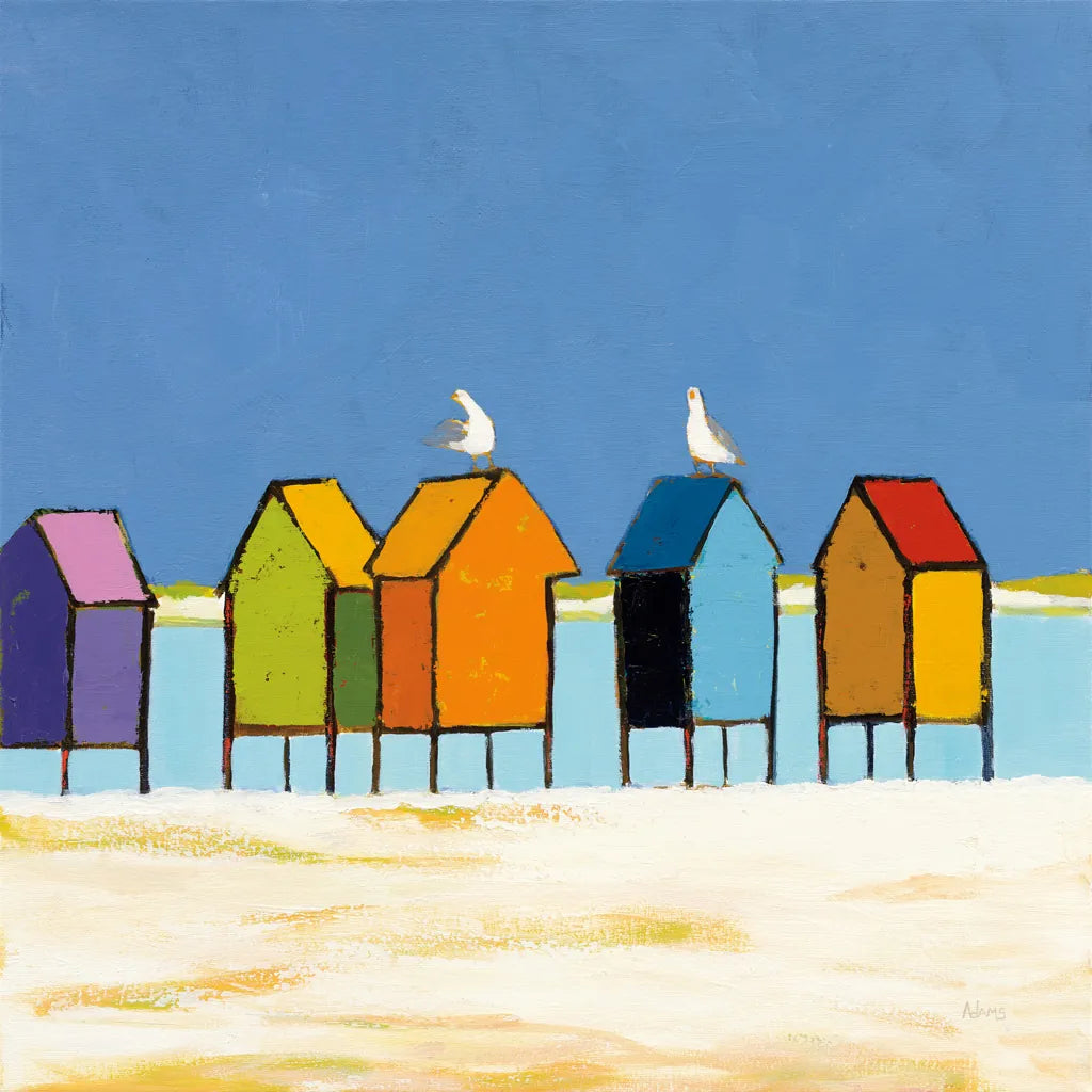 Cabanas II by Phyllis Adams. SKU 37285a. Archival Giclee Fine art print for wall decor.