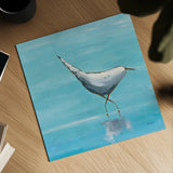 Egret I Bright by Phyllis Adams. Shown as a detailed flat fine art print, highlighting archival giclee quality. Available as an archival giclee rolled canvas, fine art paper, or poster print. SKU 27681a.
