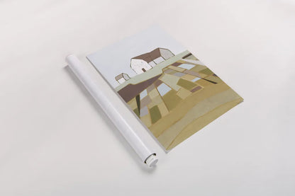 Field of Dreams Neutral by Phyllis Adams. shown as a rolled paper print. Available as archival giclee rolled canvas, fine art paper, or poster print. SKU 58721h.