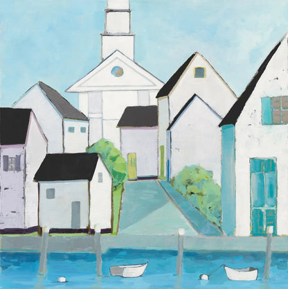 Harbor Town III No Sign Light by Phyllis Adams. SKU 52860a. Archival Giclee Fine art print for wall decor.