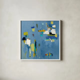 Ice Breaker by Phyllis Adams. Shown in a crisp white glass frame for a clean and minimalist style. Available as an archival giclee rolled canvas, fine art paper, or poster print. SKU 37290a.