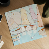 Moored by Phyllis Adams. Shown as a detailed flat fine art print, highlighting archival giclee quality. Available as an archival giclee rolled canvas, fine art paper, or poster print. SKU 27232a.