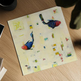 One Fish Two Fish by Phyllis Adams. Shown as a detailed flat fine art print, highlighting archival giclee quality. Available as an archival giclee rolled canvas, fine art paper, or poster print. SKU 27243a.