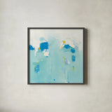 Splash by Phyllis Adams. Shown in a sleek black glass frame for a contemporary gallery look. Available as an archival giclee rolled canvas, fine art paper, or poster print. SKU 27245a.