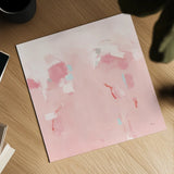 Splash Pink by Phyllis Adams. Shown as a detailed flat fine art print, highlighting archival giclee quality. Available as an archival giclee rolled canvas, fine art paper, or poster print. SKU 70990a.