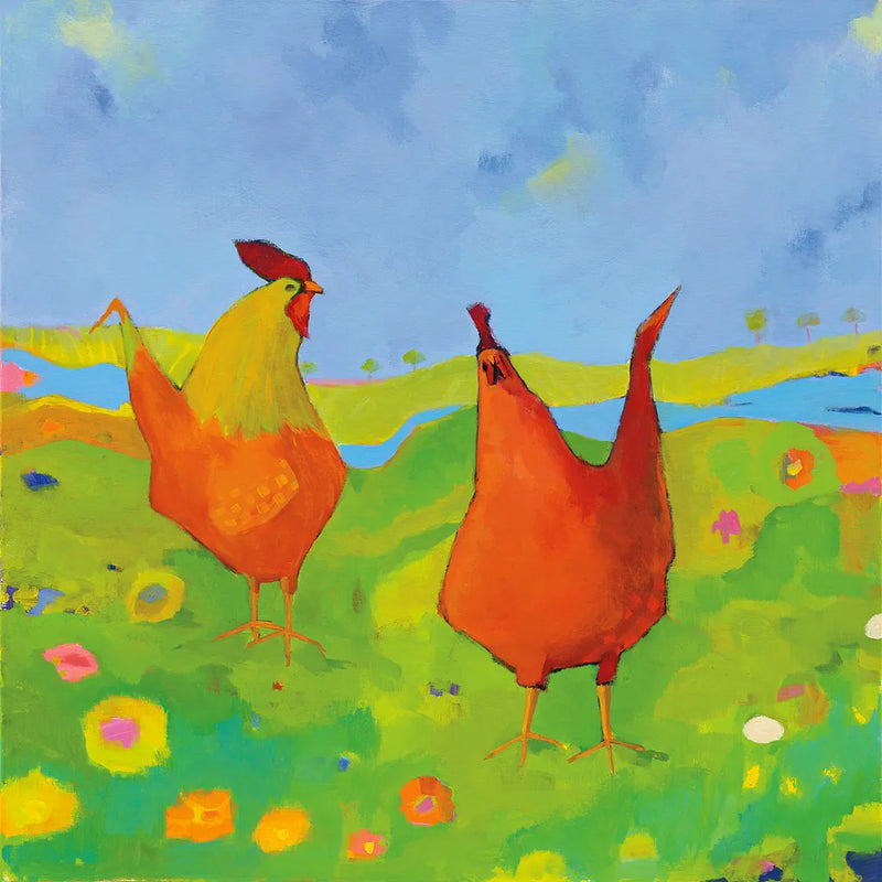 Spring has Sprung by Phyllis Adams. SKU 27252a. Archival Giclee Fine art print for wall decor.
