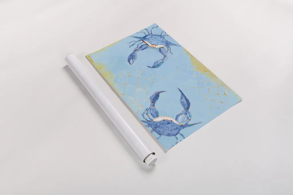 The Stand Off by Phyllis Adams. shown as a rolled paper print. Available as archival giclee rolled canvas, fine art paper, or poster print. SKU 27240i.