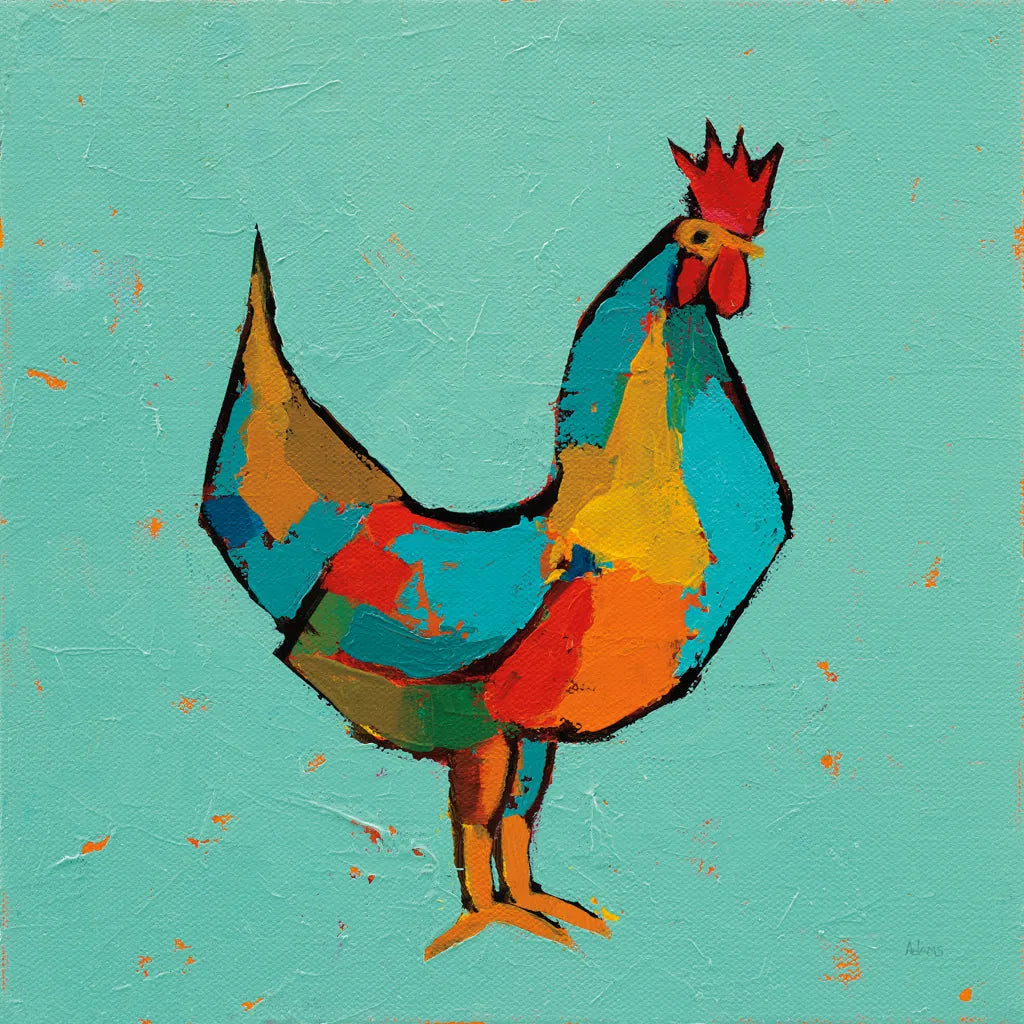 The Strutter by Phyllis Adams. SKU 45894a. Archival Giclee Fine art print for wall decor.