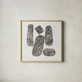 Ballinglen Warm III by Piper Rhue. Shown in a natural wood glass frame for a timeless modern aesthetic. Available as an archival giclee rolled canvas, fine art paper, or poster print. SKU 30299a.