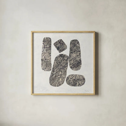 Ballinglen Warm III by Piper Rhue. Shown in a natural wood glass frame for a timeless modern aesthetic. Available as an archival giclee rolled canvas, fine art paper, or poster print. SKU 30299a.