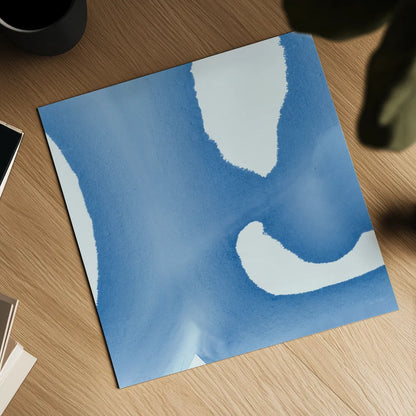 Batik Blue II by Piper Rhue. Shown as a detailed flat fine art print, highlighting archival giclee quality. Available as an archival giclee rolled canvas, fine art paper, or poster print. SKU 32795a.