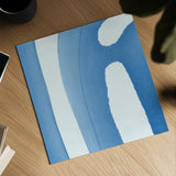 Batik Blue IV by Piper Rhue. Shown as a detailed flat fine art print, highlighting archival giclee quality. Available as an archival giclee rolled canvas, fine art paper, or poster print. SKU 34420a.