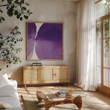 Bright Pools I by Piper Rhue. Shown in a natural wood frame in a cozy modern living room. Available as an archival giclee rolled canvas, fine art paper, or poster print. SKU 80385a.