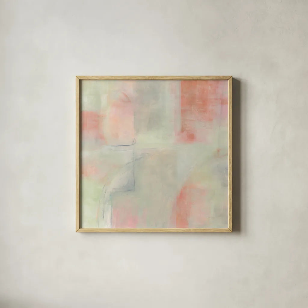 Charleston II Crop by Piper Rhue. Shown in a natural wood glass frame for a timeless modern aesthetic. Available as an archival giclee rolled canvas, fine art paper, or poster print. SKU 52195a.