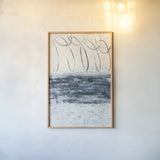 City Beach by Piper Rhue. shown as a paper print in a natural frame. Available as a archival giclee rolled canvas, fine art paper, or poster print. SKU 30612h.